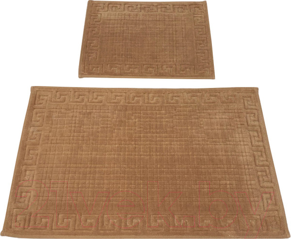 Изображение товара Набор ковриков для ванной и туалета Karven Grek / KV 419 (Acik Kahve/кофейный)