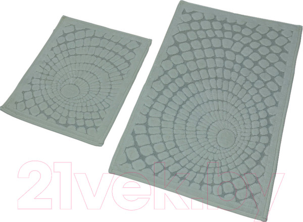 Изображение товара Набор ковриков для ванной и туалета Karven Girdap / KV 421 (Gri/серый)