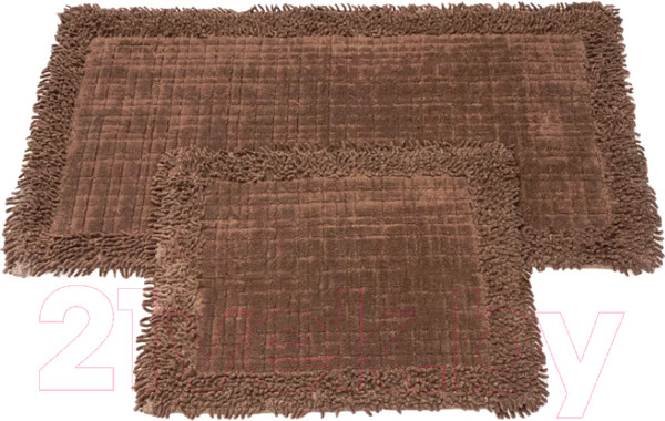Изображение товара Набор ковриков для ванной и туалета Karven K.M.Ekose / KV 426 (Aci Kahve/шоколад)