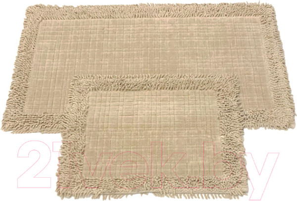 Изображение товара Набор ковриков для ванной и туалета Karven K.M.Ekose / KV 426 (Bej/бежевый)