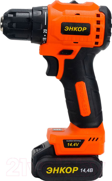 Изображение товара Аккумуляторная дрель-шуруповерт Энкор ДША-16Л (50023)