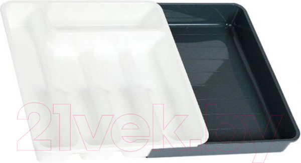 Изображение товара Органайзер для столовых приборов Violet 740618 (белый/серый)