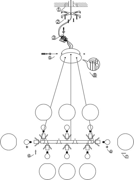 Изображение товара Люстра Kinklight Сида 07508-20.01 (белый)