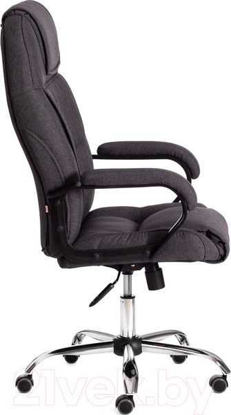 Изображение товара Кресло офисное Tetchair Bergamo (хром 22/ткань темно-серый F68)