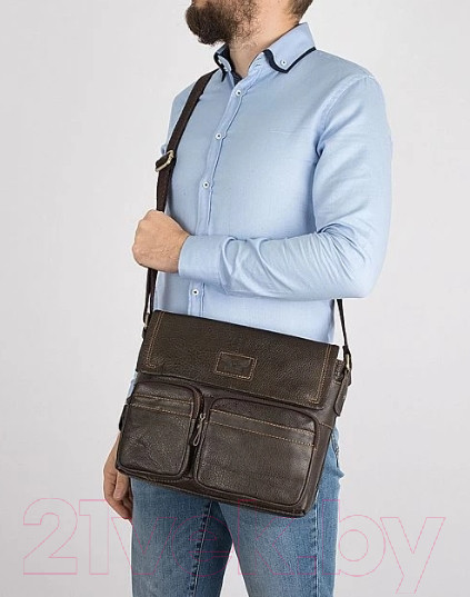 Изображение товара Сумка Poshete 196-1260-6-DBW (коричневый)