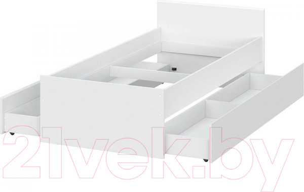 Изображение товара Ящик под кровать NN мебель Токио (белый текстурный)