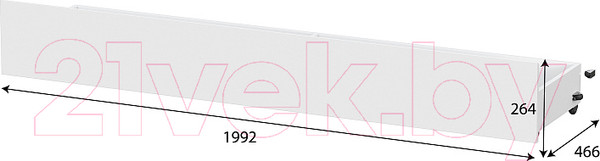 Изображение товара Ящик под кровать NN мебель Токио (белый текстурный)