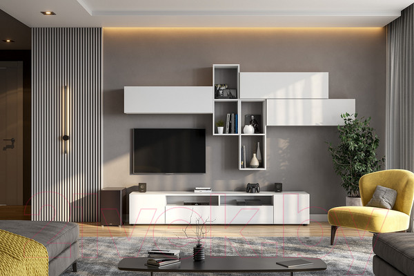 Изображение товара Шкаф навесной NN мебель Токио (белый текстурный)