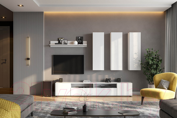 Изображение товара Шкаф навесной NN мебель Токио (белый текстурный)