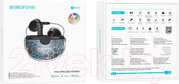 Изображение товара Беспроводные наушники Borofone BW15 TWS (черный)