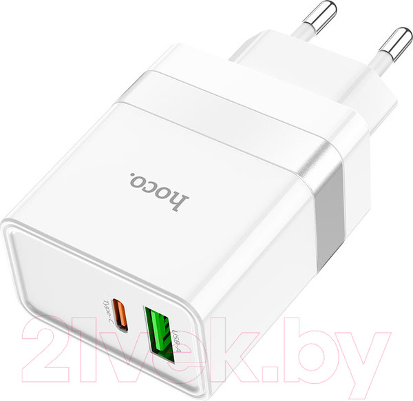 Изображение товара Адаптер питания сетевой Hoco N21 (белый)