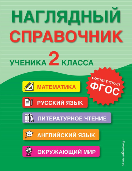 Изображение товара Учебное пособие Эксмо Наглядный справочник ученика 2-го класса, мягкая обложка (Горохова Анна, Пожилова Елена)