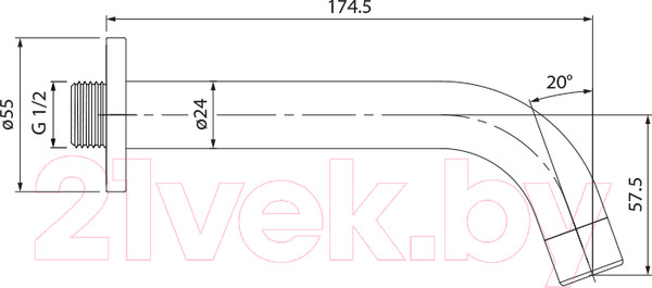 Изображение товара Излив IDDIS 001SB00i63