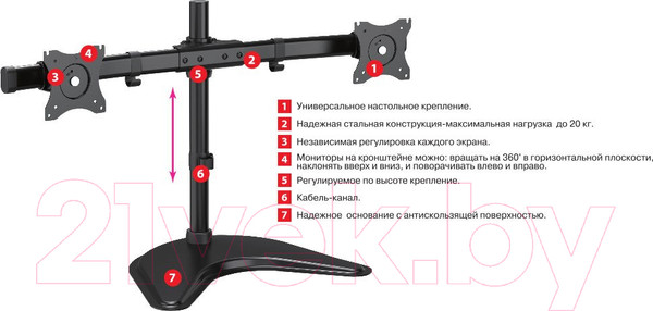 Изображение товара Кронштейн для телевизора ARM Media LCD-T52