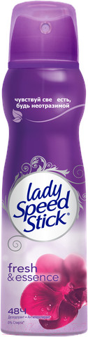 Изображение товара Антиперспирант-спрей Lady Speed Stick Fresh&Essence с ароматом вдохновленным черной орхидеей (150мл)