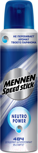 Изображение товара Антиперспирант-спрей Mennen Speed Stick Neutro Power (150мл)