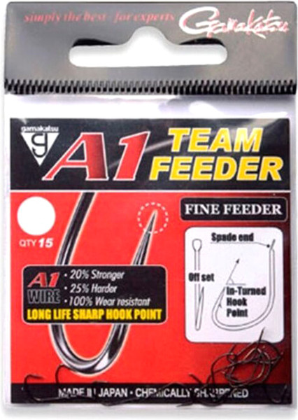 Изображение товара Набор крючков рыболовных Gamakatsu A1 Team Feeder Fine Feeder №16 / 185076-01600