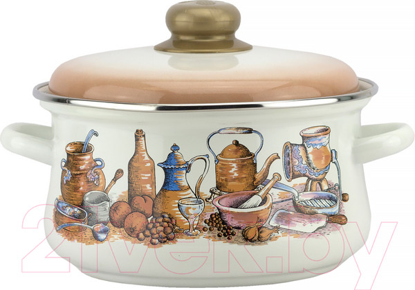 Изображение товара Кастрюля Эмаль 01-В1610/6-Посудка-Р