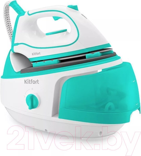 Изображение товара Утюг с парогенератором Kitfort KT-9120-3 (белый/бирюзовый)