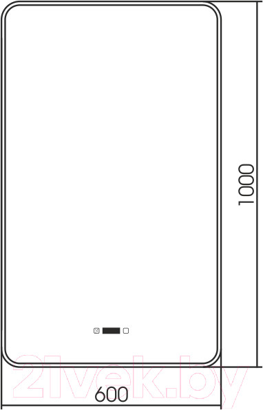 Изображение товара Зеркало Silver Mirrors Incanto 60x100 / LED-00002539