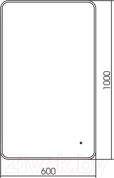 Изображение товара Зеркало Silver Mirrors Incanto 60x100 / LED-00002538