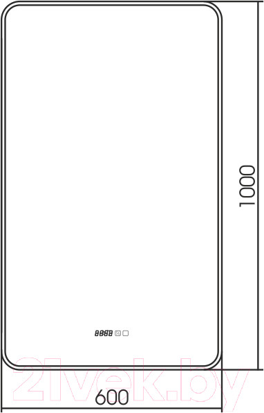 Изображение товара Зеркало Silver Mirrors Incanto 60x100 / LED-00002537