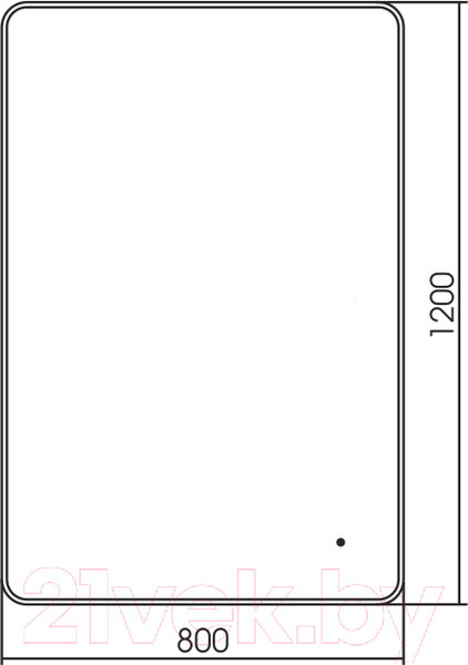 Изображение товара Зеркало Silver Mirrors Incanto 120x80 / LED-00002570