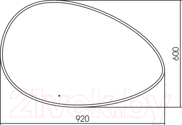 Изображение товара Зеркало Silver Mirrors Omega 92x60 / LED-00002556