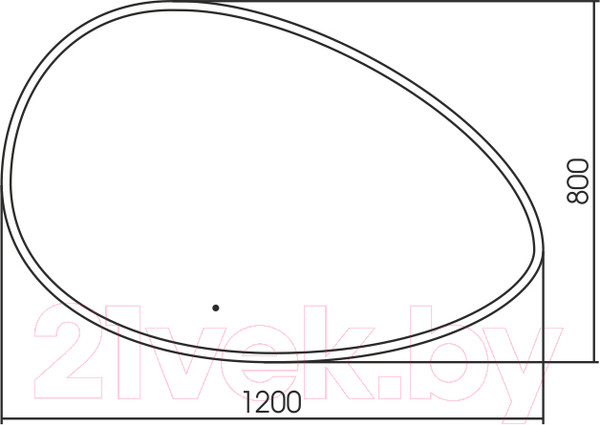Изображение товара Зеркало Silver Mirrors Omega 120x80 / LED-00002557