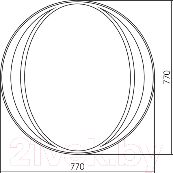 Изображение товара Зеркало Silver Mirrors Oslo 77 / LED-00002527