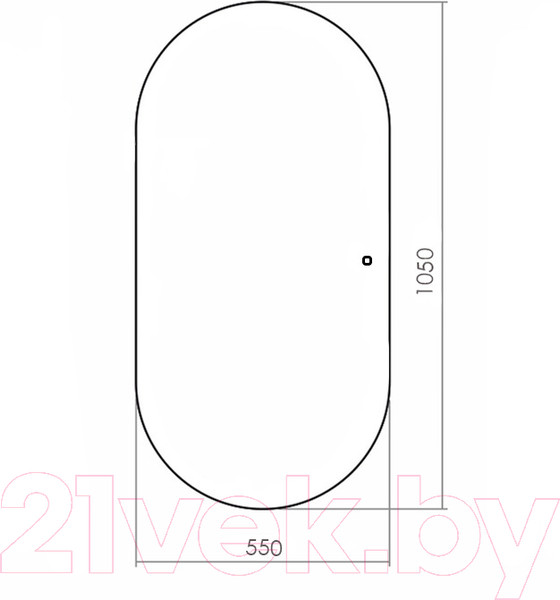 Изображение товара Зеркало Silver Mirrors Viva 55x105 / LED-00002549