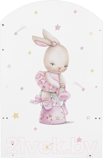 Изображение товара Детская кроватка INDIGO With Love Балерина маятник-ящик (белый)