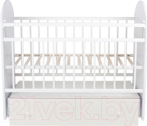 Изображение товара Детская кроватка INDIGO With Love Балерина маятник-ящик (белый)