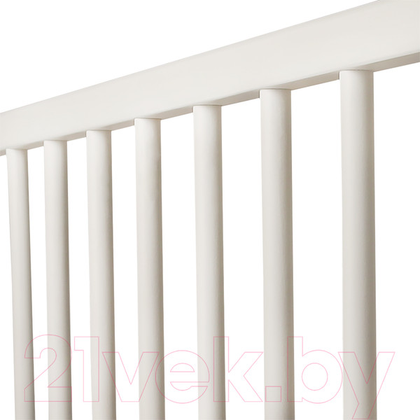 Изображение товара Детская кроватка INDIGO With Love Балерина маятник-ящик (белый)