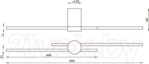 Изображение товара Бра Kinklight Лорин 08428-902.19 (черный)