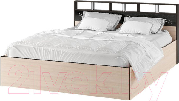 Изображение товара Каркас кровати Тэкс Эрика 140x200 (венге/дуб молочный)