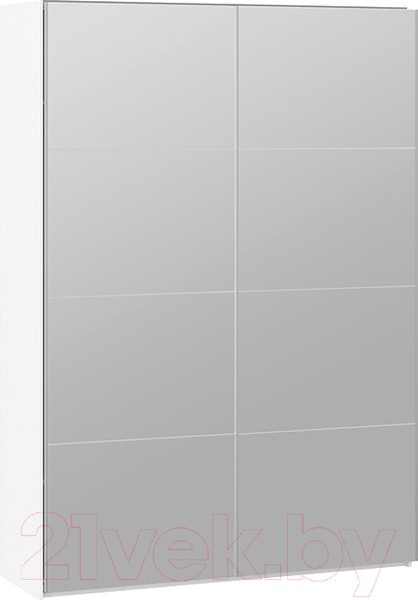 Изображение товара Шкаф-купе ТриЯ Траст СШК 2.160.80-13.13 2-х дверный (белый снег/зеркало)
