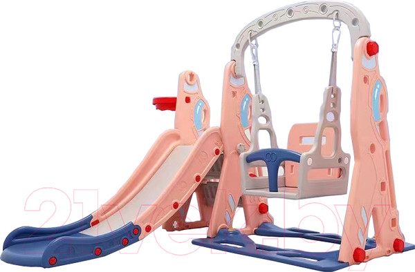 Изображение товара Горка-комплекс Sundays Самолет WJ-A10012 (розовый)