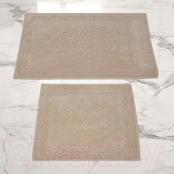 Изображение товара Набор ковриков для ванной и туалета Karven Osmanli / KV 115 (Pudra/пудра)