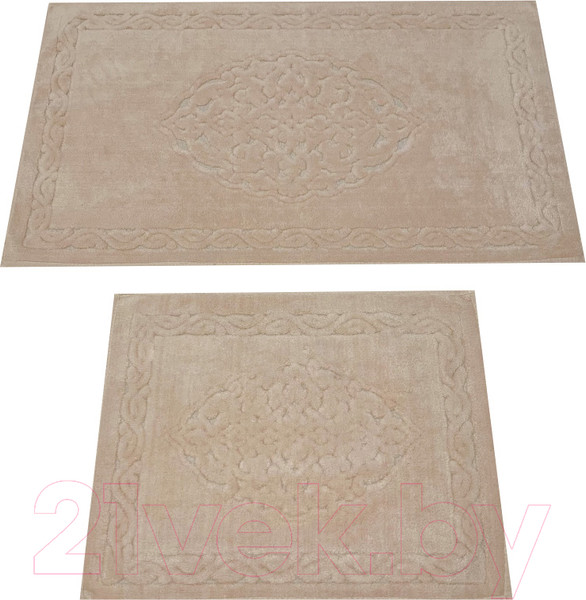 Изображение товара Набор ковриков для ванной и туалета Karven Osmanli / KV 115 (Pudra/пудра)