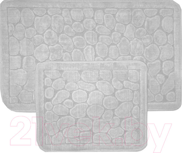 Изображение товара Набор ковриков для ванной и туалета Karven Stone / KV 110 (Gri/серый)