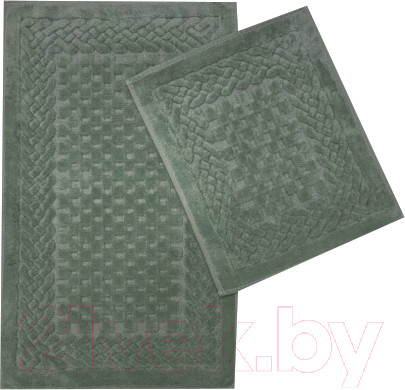 Изображение товара Набор ковриков для ванной и туалета Karven Zerguven / KV 111 (Koyu Yesil/хаки)