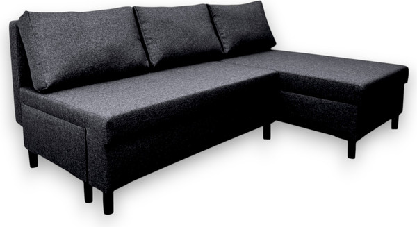 Изображение товара Диван угловой Mio Tesoro Farris F-4УС-0Пд (антрацит Lux 18)