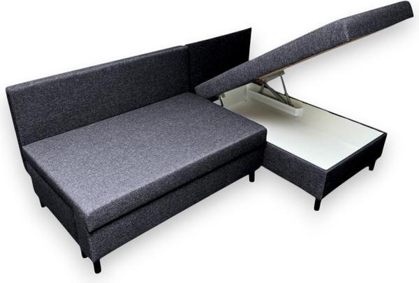 Изображение товара Диван угловой Mio Tesoro Farris F-4УС-0Пд (антрацит Lux 18)