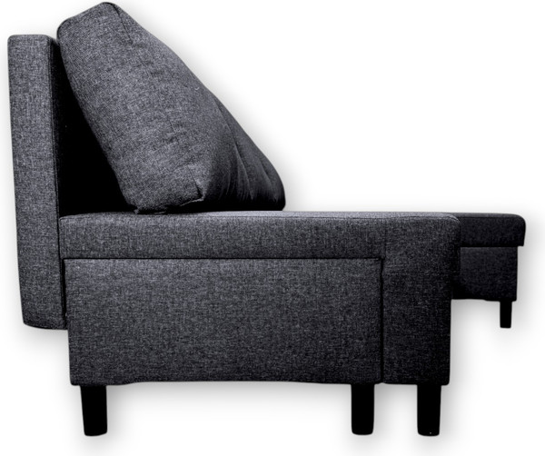 Изображение товара Диван угловой Mio Tesoro Farris F-4УС-0Пд (антрацит Lux 18)