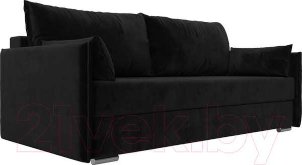Изображение товара Диван Лига Диванов Сайгон 348 (велюр черный)