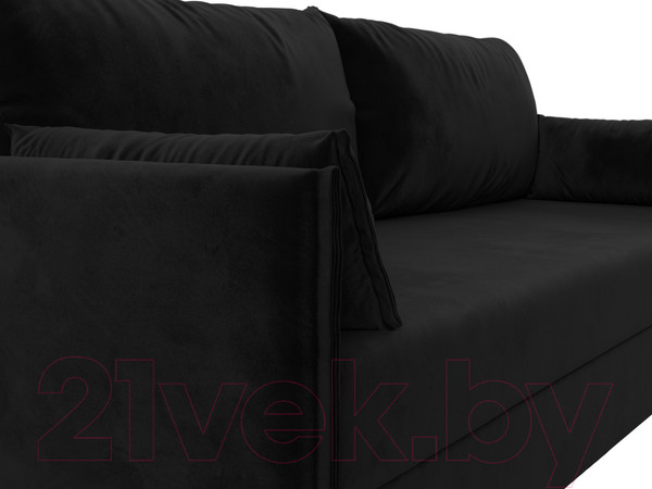 Изображение товара Диван Лига Диванов Сайгон 348 (велюр черный)