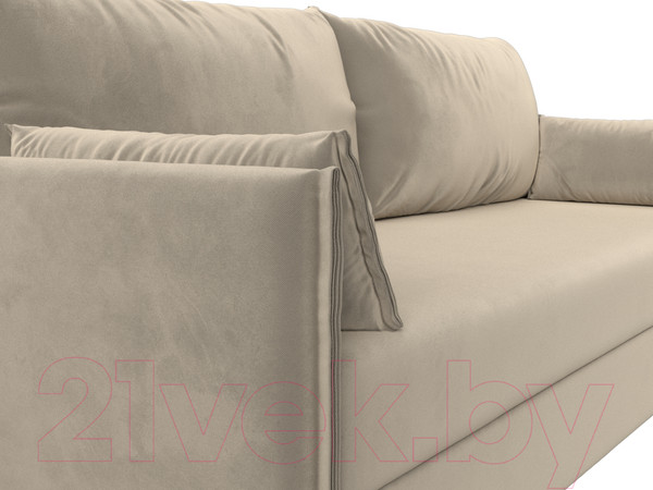 Изображение товара Диван Лига Диванов Сайгон 348 (микровельвет бежевый)
