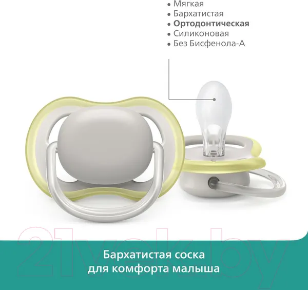 Изображение товара Набор пустышек Philips AVENT AVENT Ultra Air / SCF085/15 (2шт)