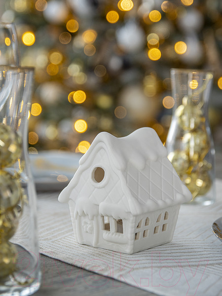 Изображение товара Ночник Лючия Избушка 186 (белый фарфоровый)